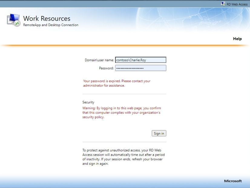 A screenshot of the link displayed to change your password.