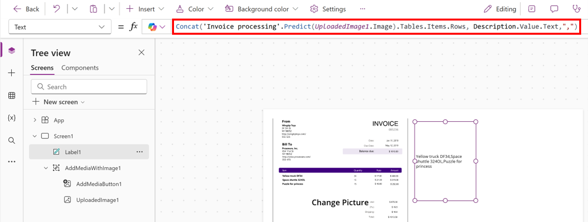Скріншот всіх текстових значень з поля опису.