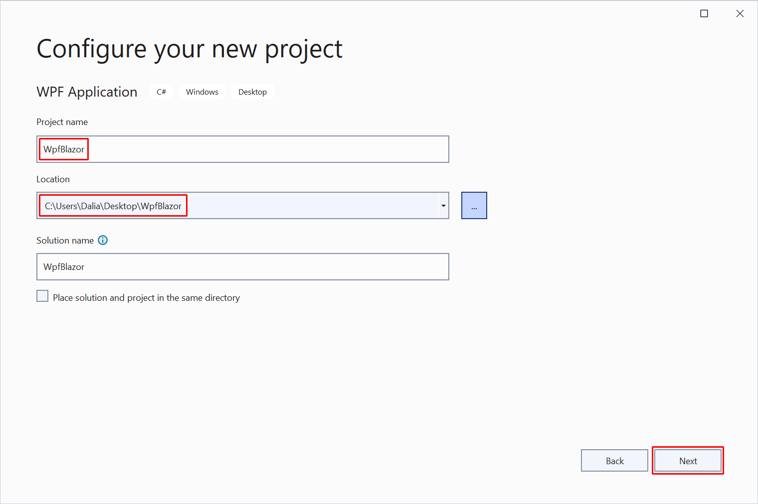 Configure the project.