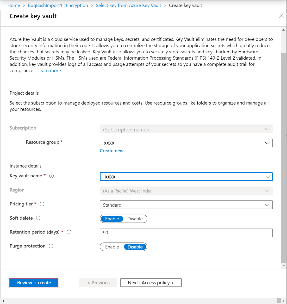 Key enable. The different Azure Keys for Kids.