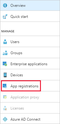 App registrations.