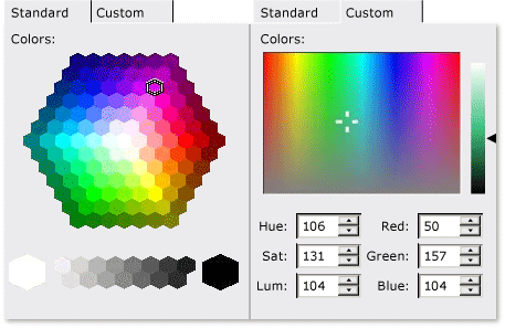 CMFCColorPickerCtrl dialog box CMFCColorPickerCtrl dialog box.