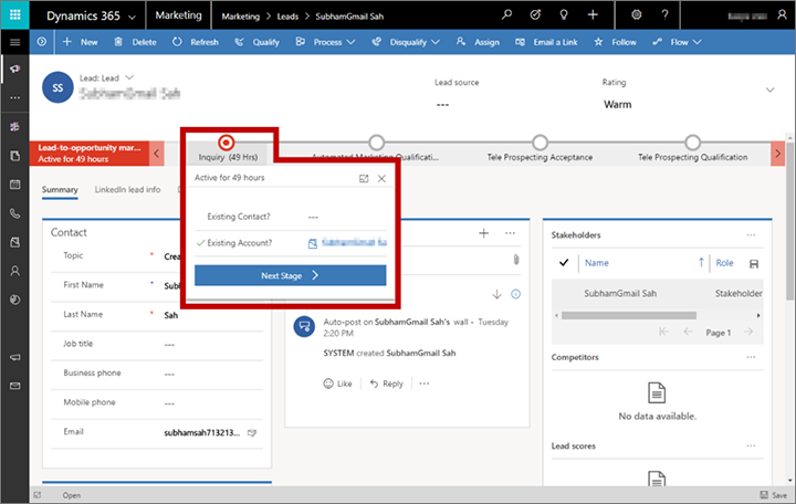 Призначте обліковий запис потенційному клієнту.