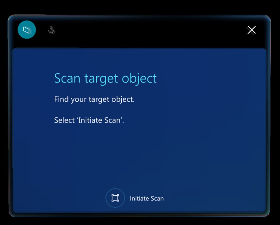 Scan Target Object dialog box Scan Target Object dialog box.