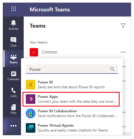 Шукати Power Apps.