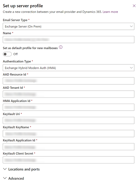 Знімок екрана Exchange Hybrid Modern Auth (HMA).