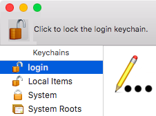 Screenshot that shows the padlock.