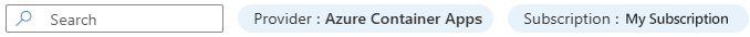 Screenshot of provider and subscription dropdowns in the quota window.
