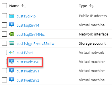 Locating a web VM