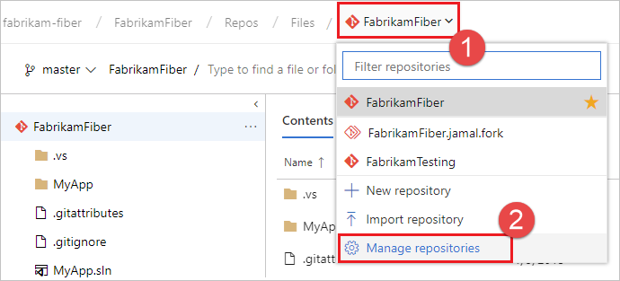 Delete a Git repo from your project - Azure Repos | Microsoft Learn