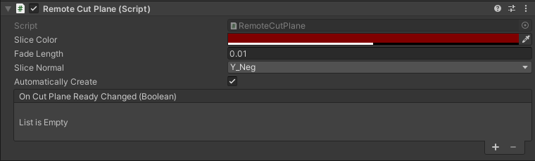 Cut Plane component configuration