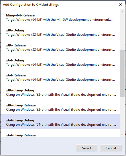 Clang/LLVM support in Visual Studio CMake projects | Microsoft Learn
