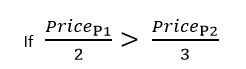 Rule for evaluating the discounts