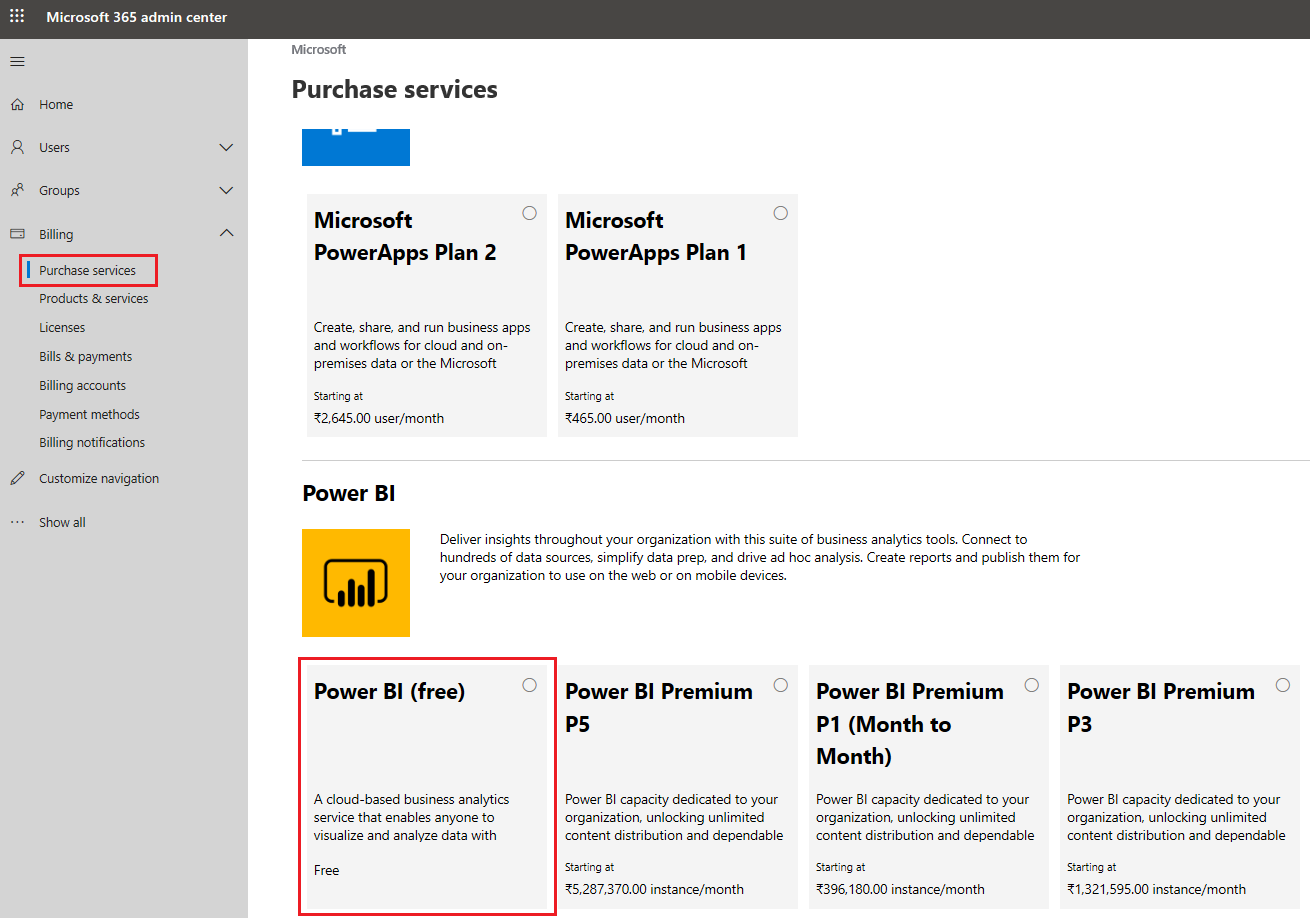 Đăng ký Power BI (miễn phí).