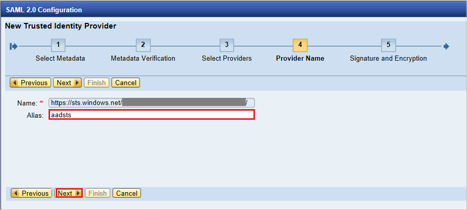 Configure Single Sign-On 4