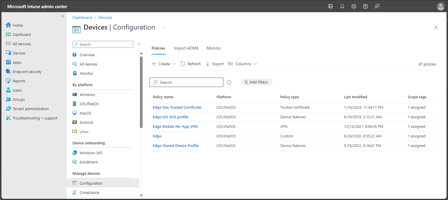 Tutorial Walkthrough The Microsoft Intune Admin Center Microsoft Intune Microsoft Learn 