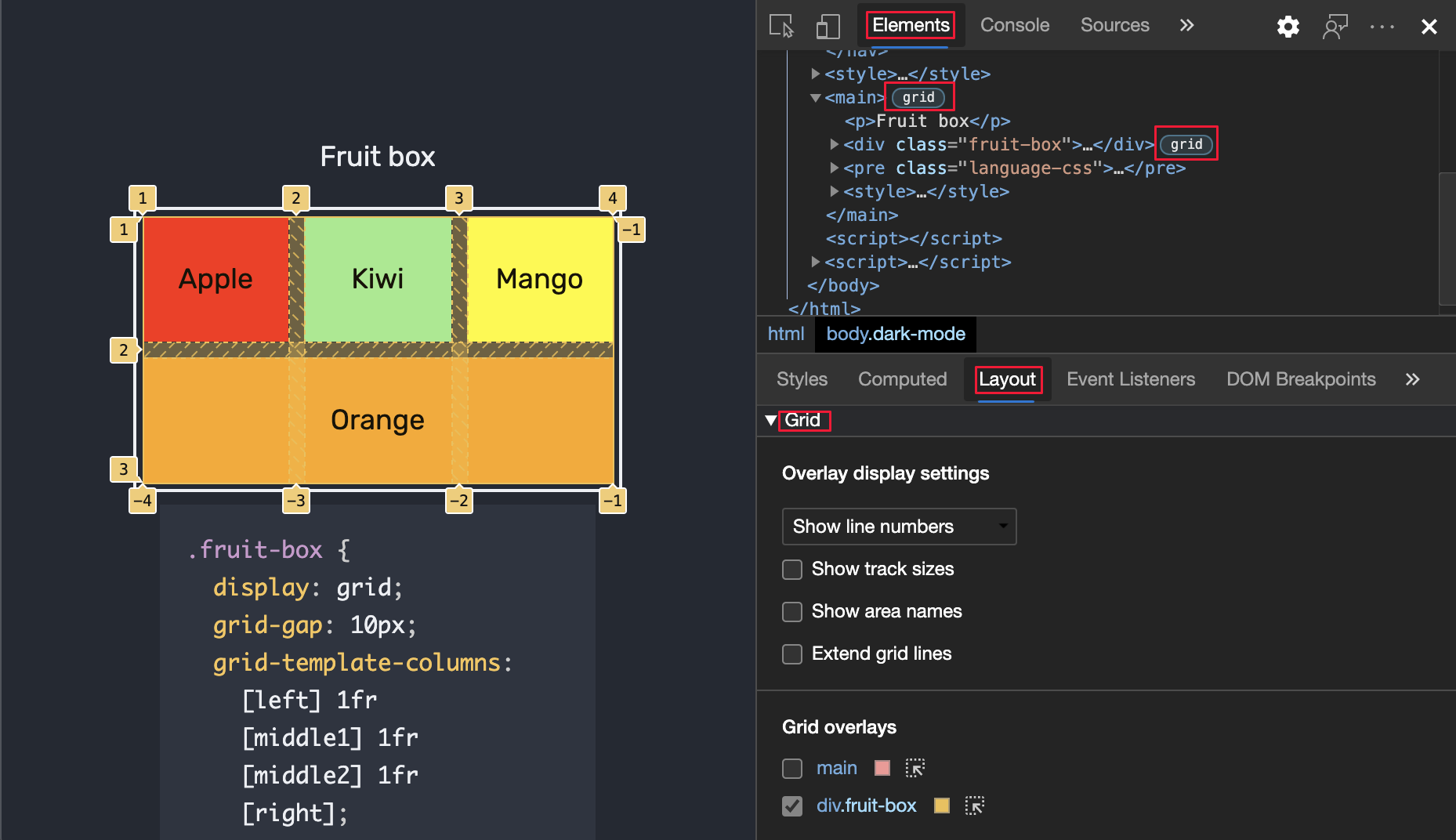 Layout tool with grids