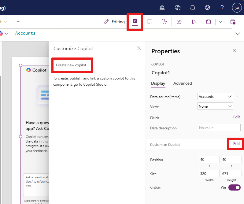 Chỉnh sửa và tùy chỉnh trong Copilot Studio.