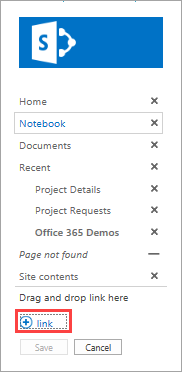 Thêm liên kết ứng dụng vào site SharePoint.