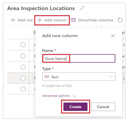 Thêm cột Tên cửa hàng.