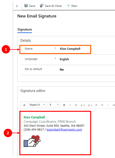 Sử dụng chữ ký email - Power Apps | Microsoft Learn