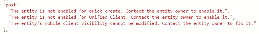 Table not enabled for Unified Interface Table not enabled for Unified Interface