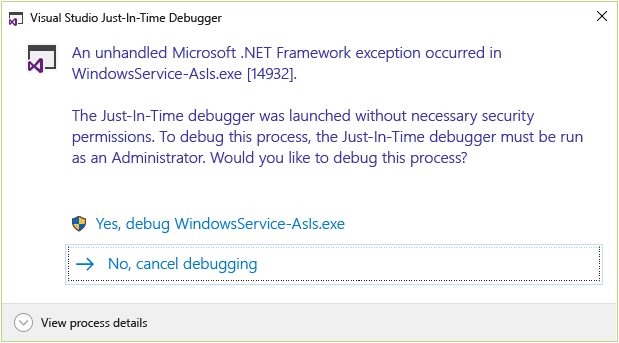 Debug the OnStart Method of a Windows service - Visual Studio (Windows ...