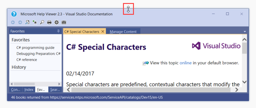Accessibility of Help Viewer - Visual Studio (Windows) | Microsoft Learn