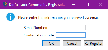 Register Dotfuscator Community - Visual Studio (Windows) | Microsoft Learn