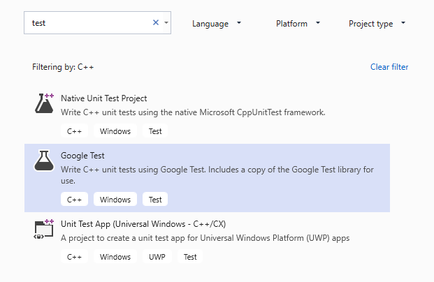 How to use Google Test for C++ - Visual Studio (Windows) | Microsoft Learn