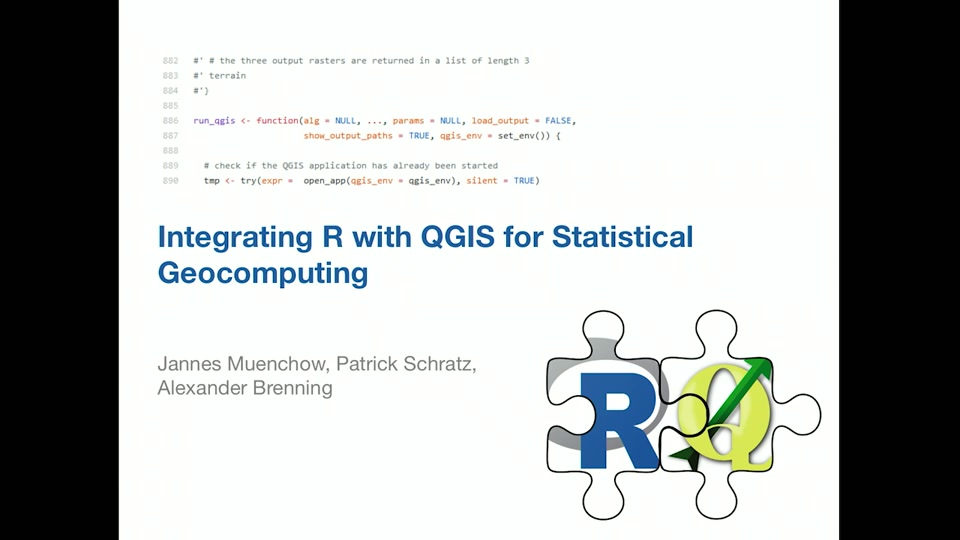 RQGIS**: integración de *R* con QGIS para la innovadora geocomputing -  Events | Microsoft Learn