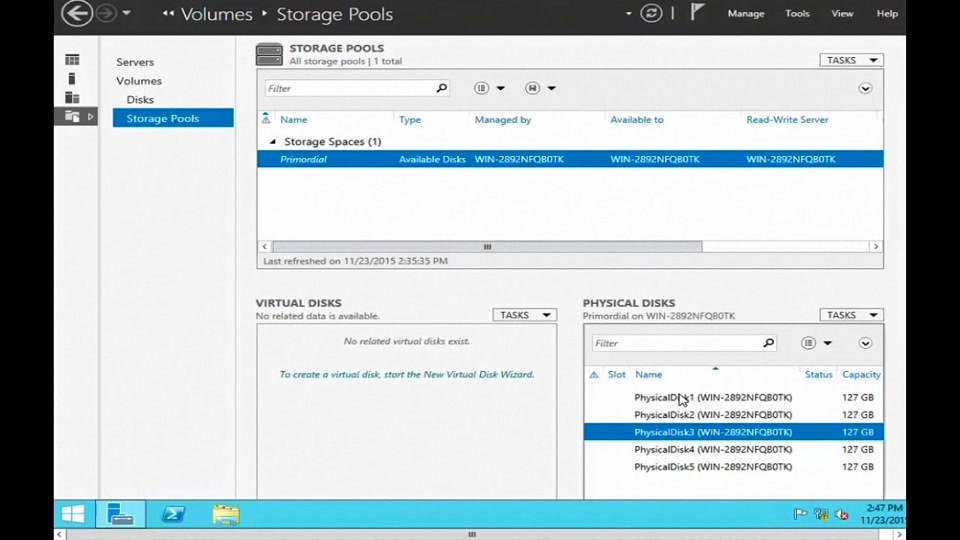 How to Set Up Windows Server 2012 R2 Storage Spaces | Microsoft Learn