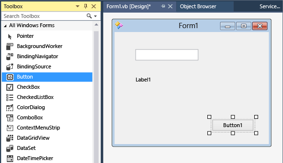 wcf9 Adding controls to the form