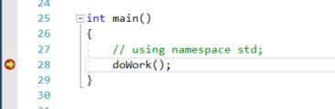 Hit a breakpoint Hit a breakpoint