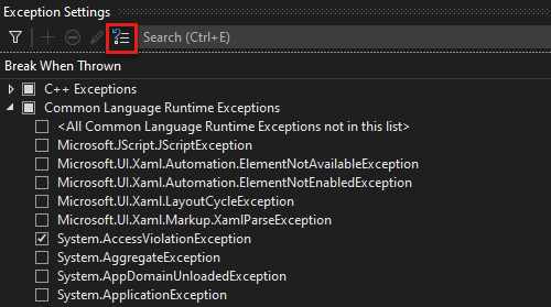 Restore-Default-Exceptions Screenshot of Restore Defaults in Exception Settings.