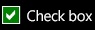 Hover state check box in the High Contrast theme Hover state check box in the High Contrast theme