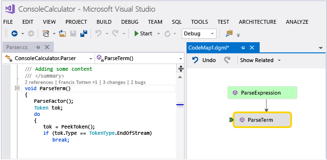 CodeLensMappedReferences CodeLens - References on code map