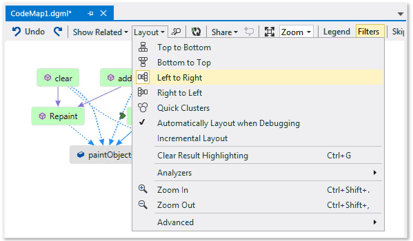 CodeMapStoryboardPaint7A Code map - Change layout