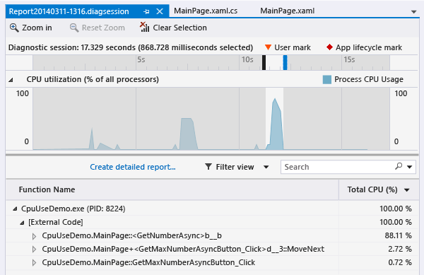 CPU_USE_WT_GetMaxNumberAsync_Selected GetMaxNumberAsyncButton_Click report selection