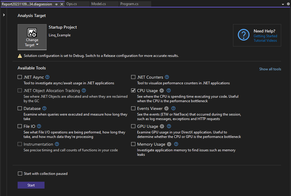 DIAG_SelectTool Screenshot of diagnostic tools.
