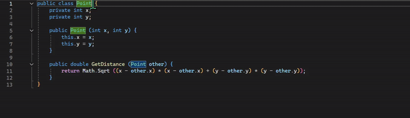 NES Refactoring Point Class