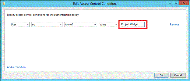 Type the name of OU, the user account should be restricted to sign on.