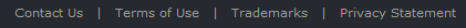 screen shot of gray labels on black background