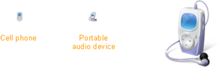 illustration of one large and two small devices