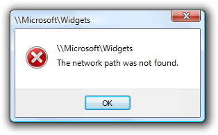 screen shot of message with centered ok button