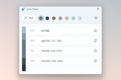 The color picker tool