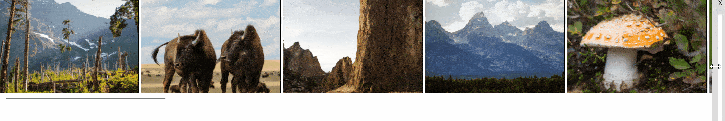 AdaptiveGridView OneRowMode