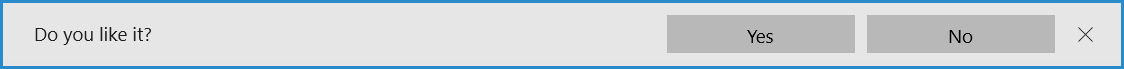 Microsoft Edge notification style