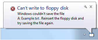 screen shot of clear, concise message