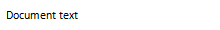 first column: document text